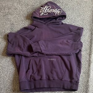 YoungLA Deep Purple Script Hoodie